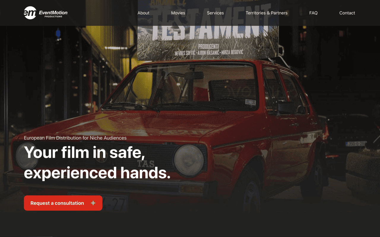 EM Productions — project screenshot